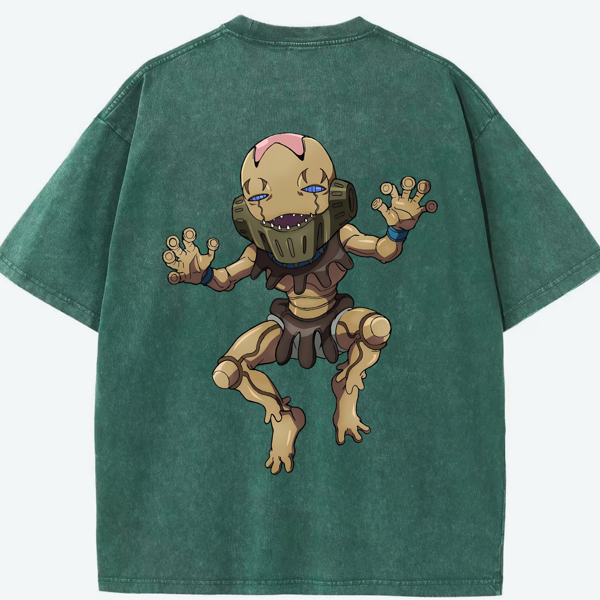 （画像用） ジョジョの奇妙な冒険 JoJo's Bizarre Adventure 綿100% ヴィンテージ風 半袖Tシャツ（背面プリント）
